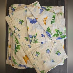 Floral Butterfly Duvet Cover Set